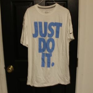 NIKE MENS "JUST DO IT" WHITE T-SHIRT SIZE S